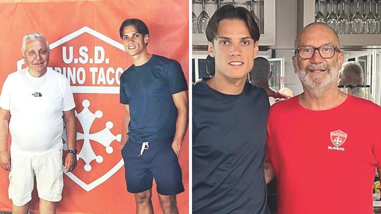 Due delle foto scattate con Samuele Ricci alla sagra di Uliveto Terme