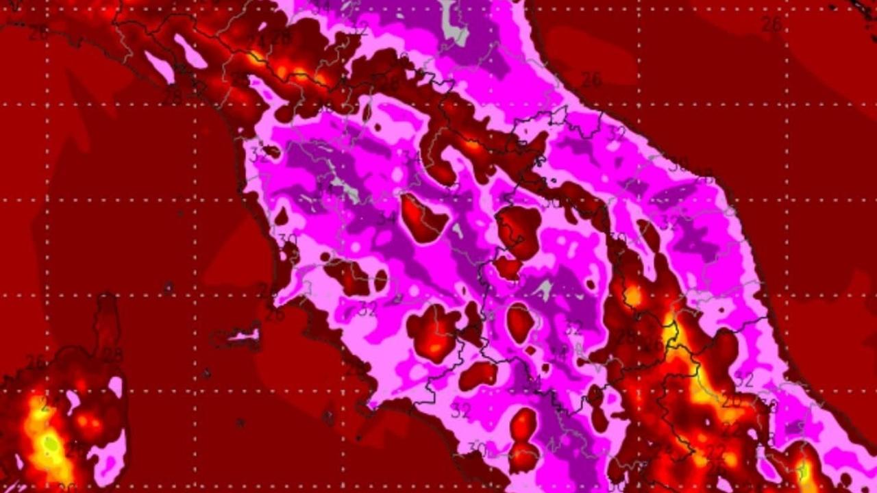 Le temperature massime di maredì 7 luglio