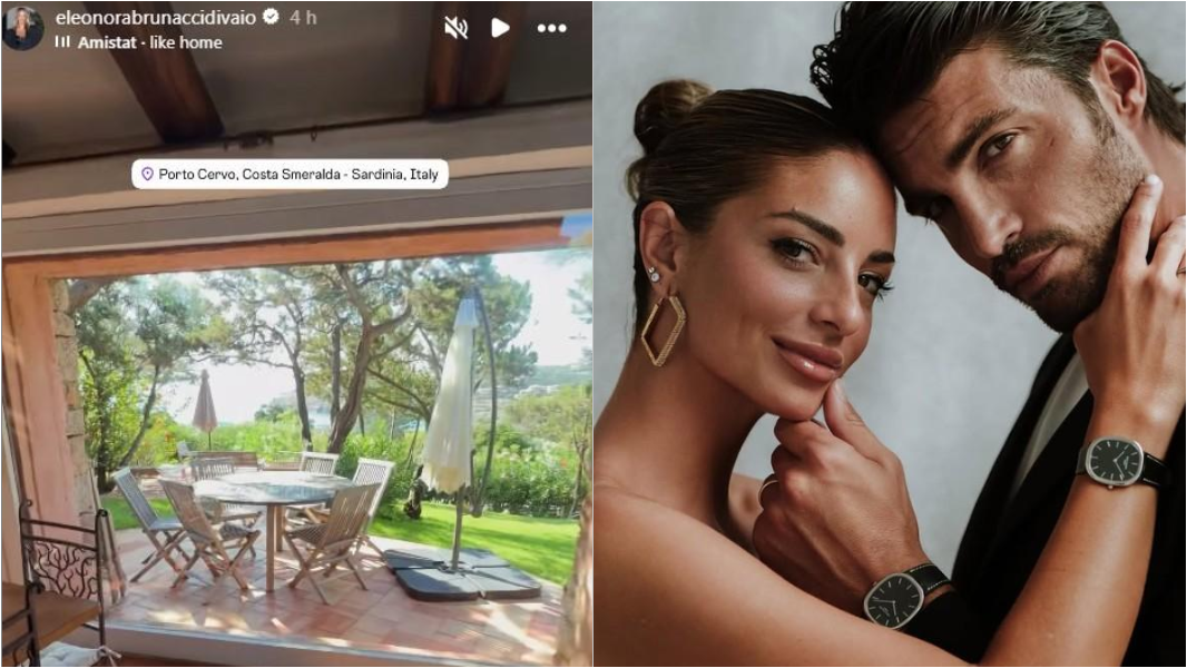 «Mi sei mancata», Mariano Di Vaio e Eleonora Brunacci sono tornati in Sardegna, dove lui l’ha conquistata