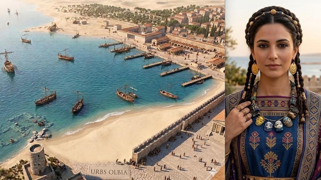 
	Il porto romano e una donna con la collana punica

