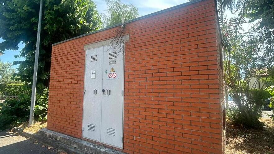 La cabina elettrica posizionata in via San Marco (foto Giannini)
