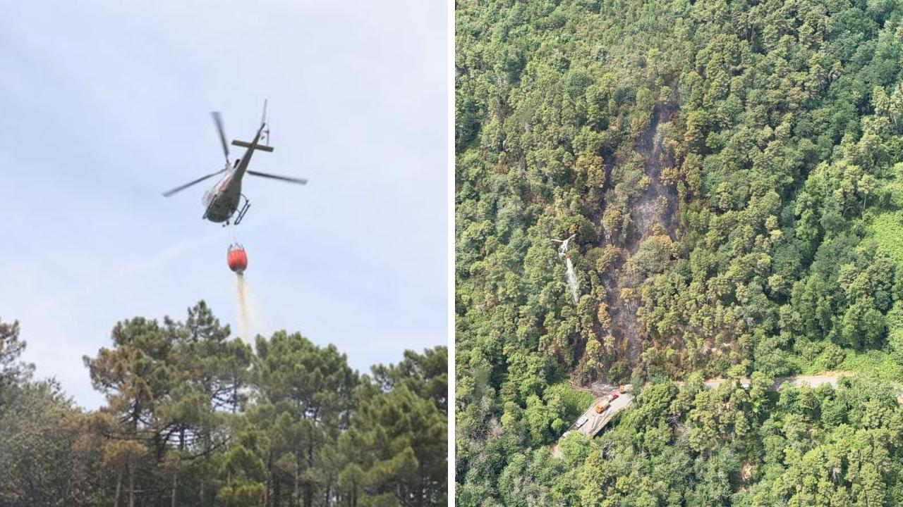 Incendio sul Monte Serra, sette ore di lotta col fuoco poi l’annuncio: «Ce l’abbiamo fatta»