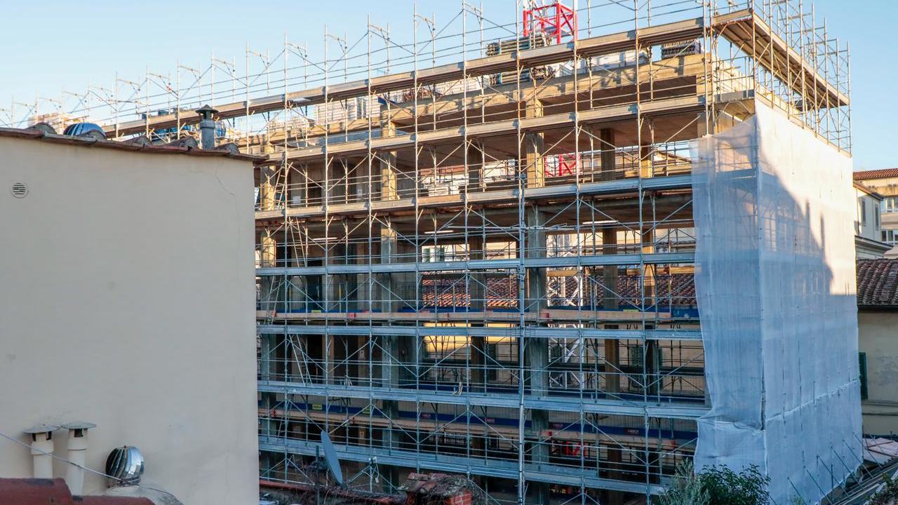 Il resort che sta nascendo al posto dell’ospedale militare di San Gallo