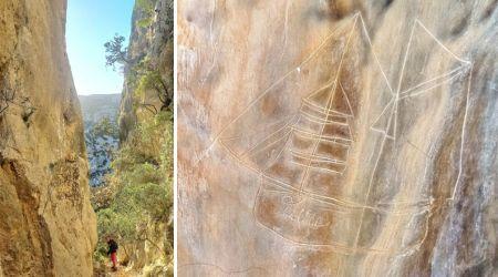 Scoperti sul Supramonte di Dorgali i graffiti dei carbonai dell’Ottocento
