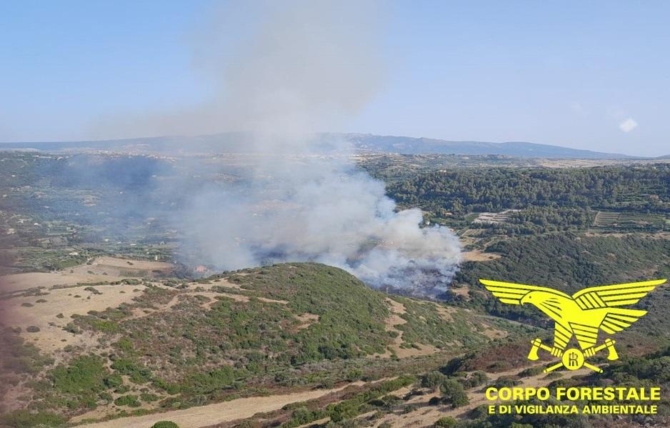 Incendio a Bosa, evacuate alcune abitazioni: in arrivo due Canadair