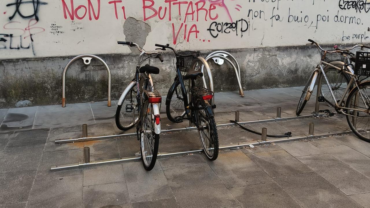 La rastrelliera distrutta