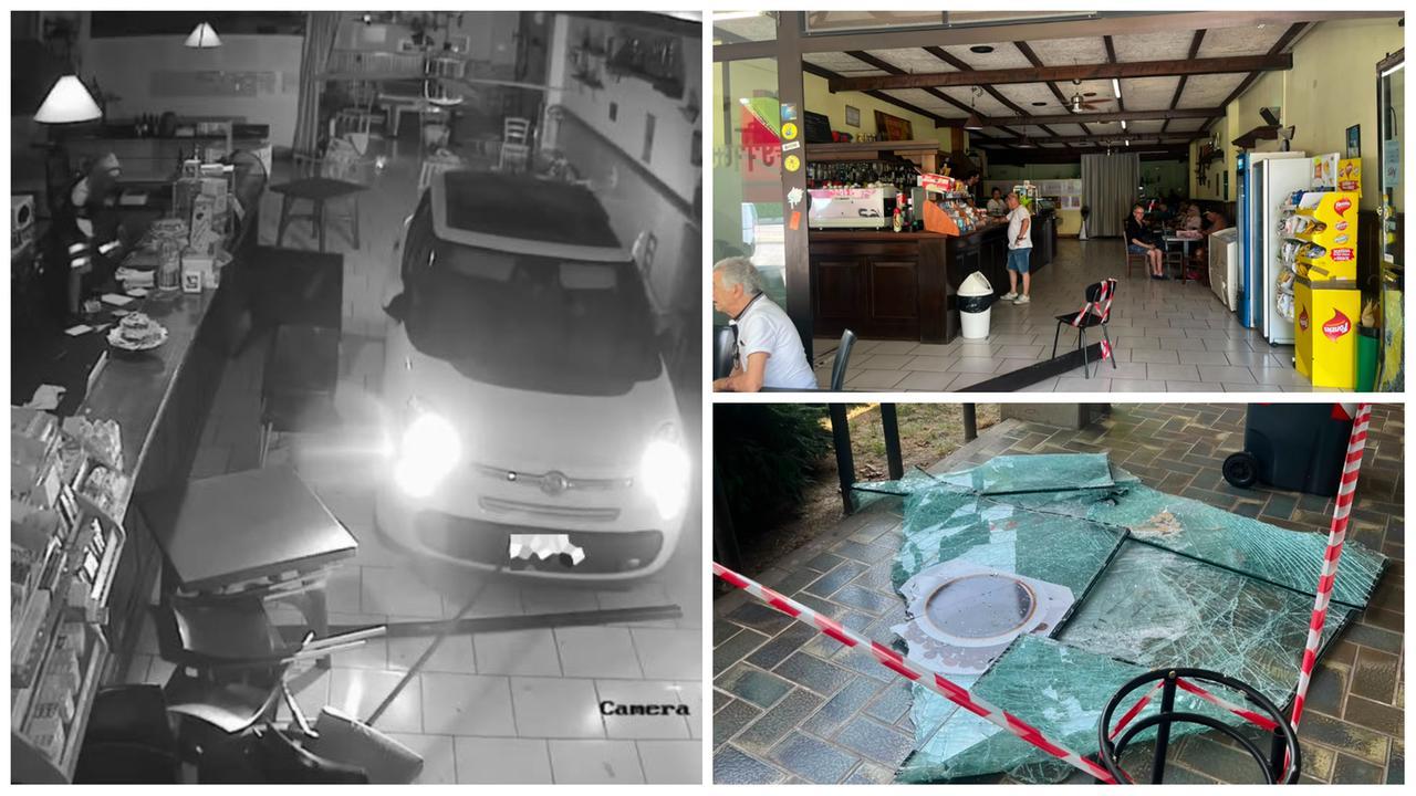 Entrano con l’auto in un bar e portano via la cassa: «Hanno sfondato l’ingresso, staremo svegli alcune notti a vigilare»