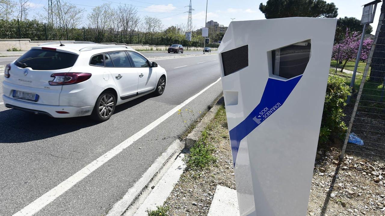 Un autovelox in Toscana 