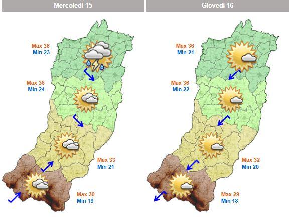 Caldo, a Reggio Emilia si sfioreranno i 38 gradi. Ma sta per cambiare