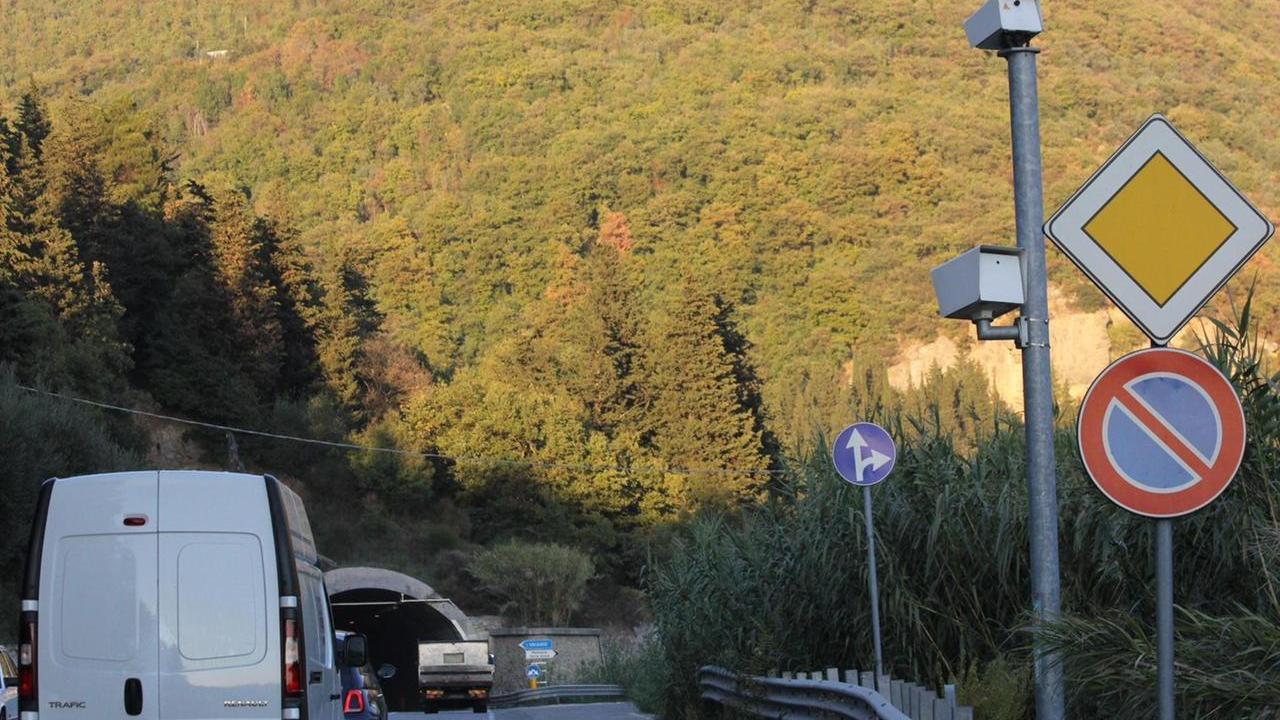 L'autovelox sulla regionale 325 in via Bologna