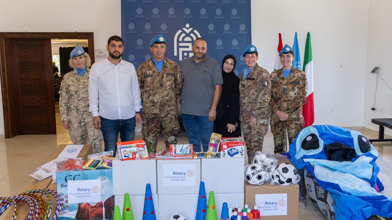 Brigata Sassari e Rotary Club Sassari nord insieme per i bambini del Libano – L’iniziativa