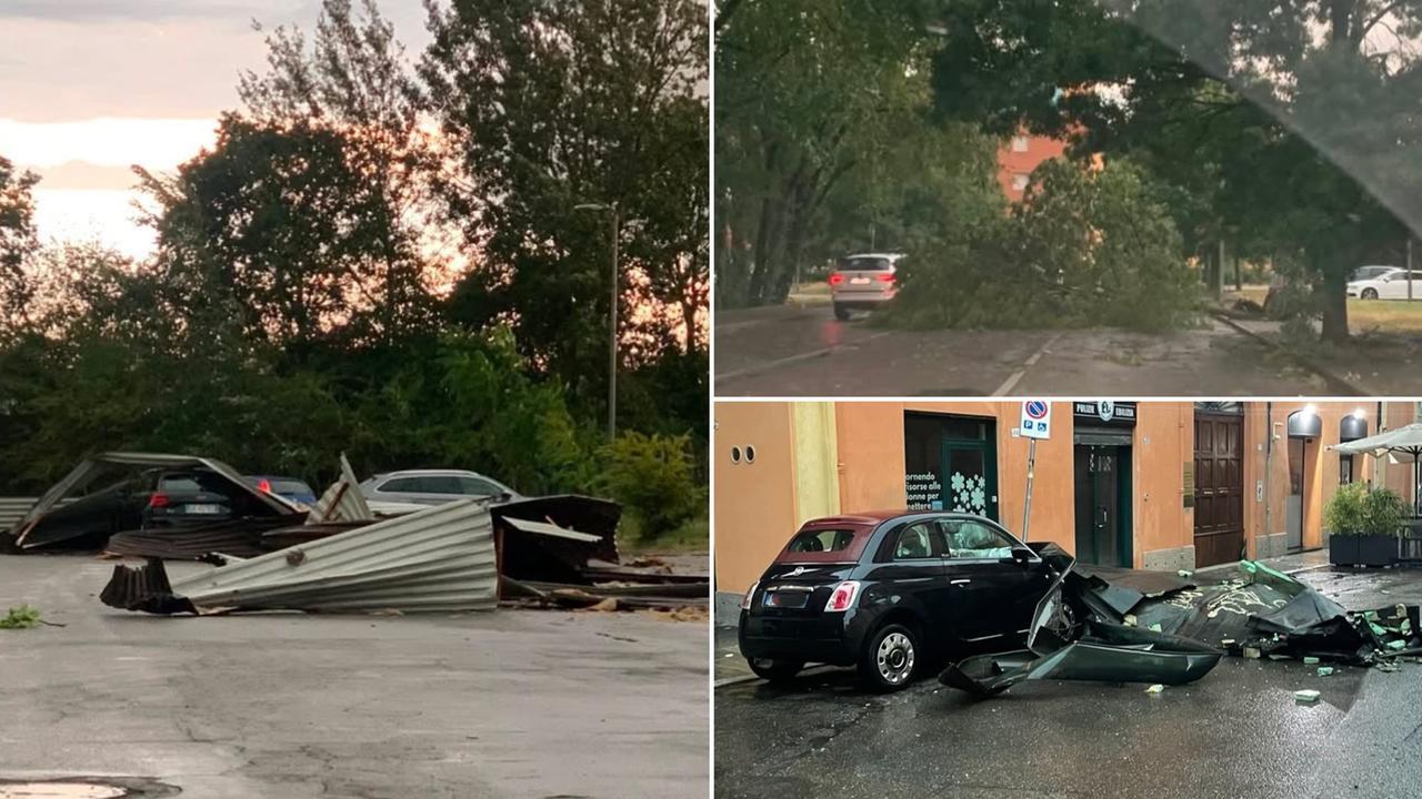 Temporale in provincia di Modena: pioggia intensa e raffiche di vento a cento all’ora