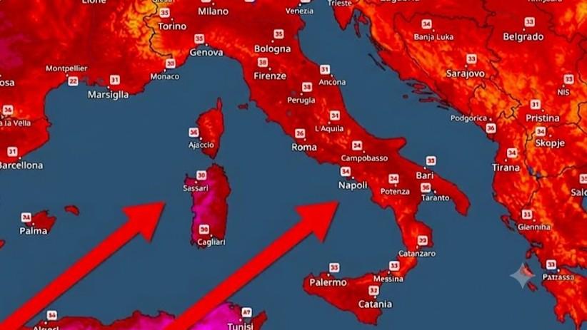 Caldo africano in Sardegna: ecco quale sarà la giornata più rovente dell’estate e quando passerà l’afa – Le previsioni