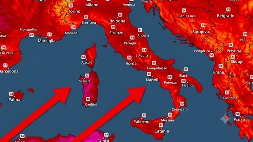 Caldo africano in Sardegna: ecco quale sarà la giornata più rovente dell’estate e quando passerà l’afa – Le previsioni