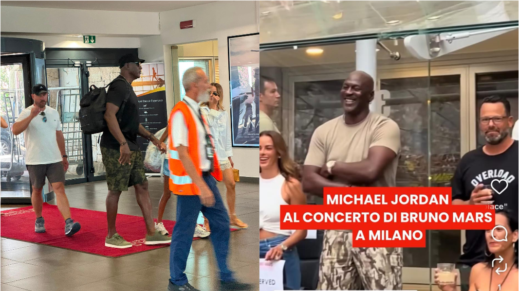 Michael Jordan in Sardegna, la leggenda dell'Nba vola a Milano per il concerto di Bruno Mars