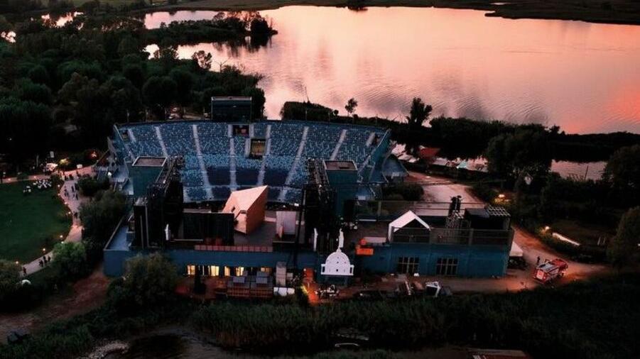 Il Gran Teatro all’aperto a Torre del Lago dove si svolge il Festival Pucciniano