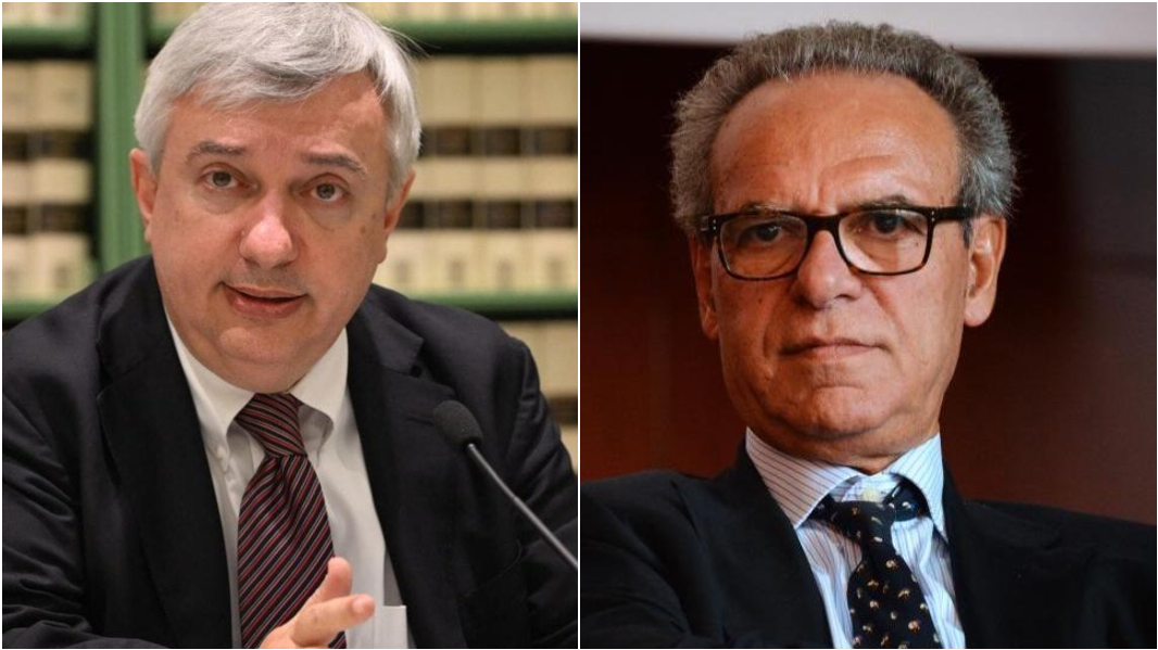 Il direttore editoriale Gruppo Sae Maurizio Molinari. A destra il direttore responsabile de La Stampa Antonio Di Rosa