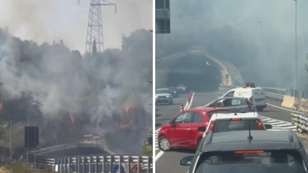 Firenze, collina in fiamme: incendio all’uscita dell’Autostrada – Aggiornamenti e video