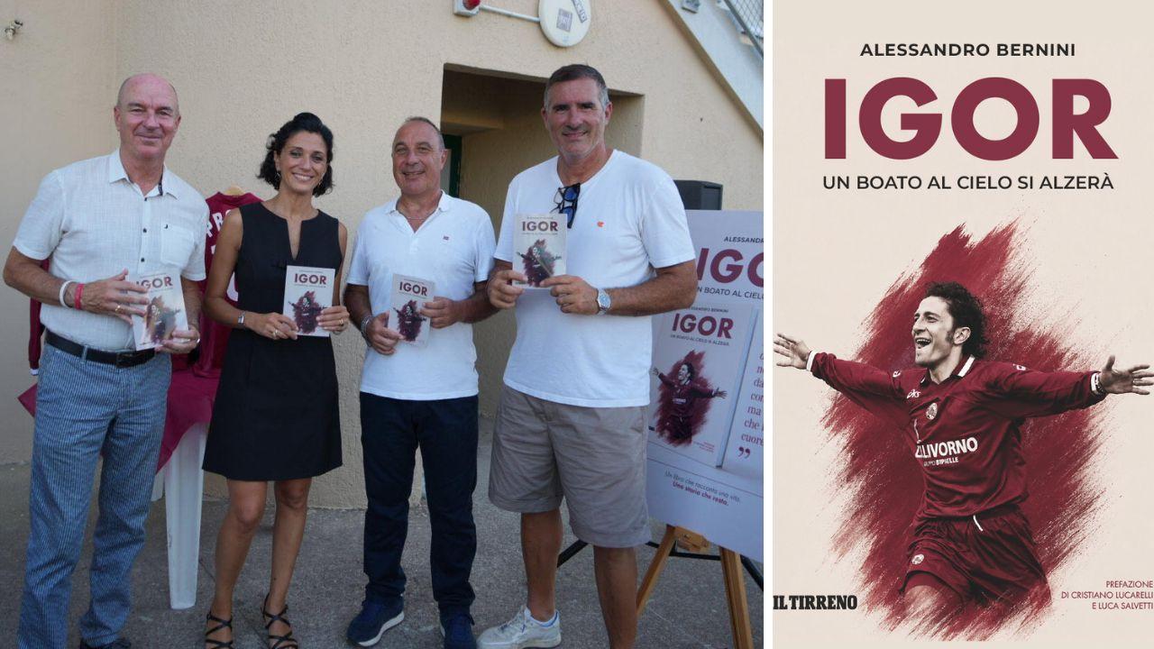 
	Salvetti, Manetti, Bernini e Lucarelli.&nbsp; A destra il libro

