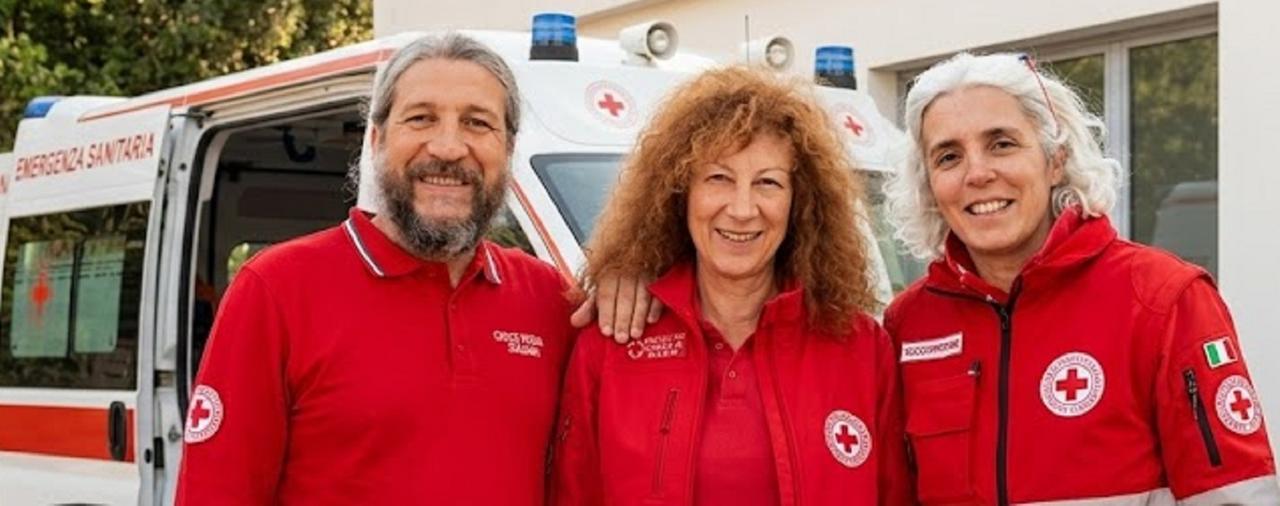 
	Erasmo Costagliola,&nbsp;Lucia Motta e Silvia Neri: era l'equipaggio in servizio

