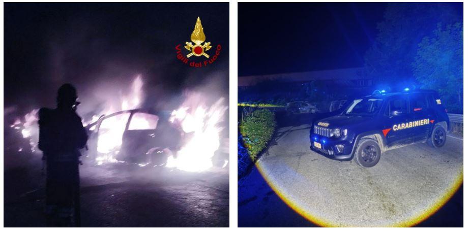 Incidente a Viano: dopo lo scontro le auto prendono fuoco