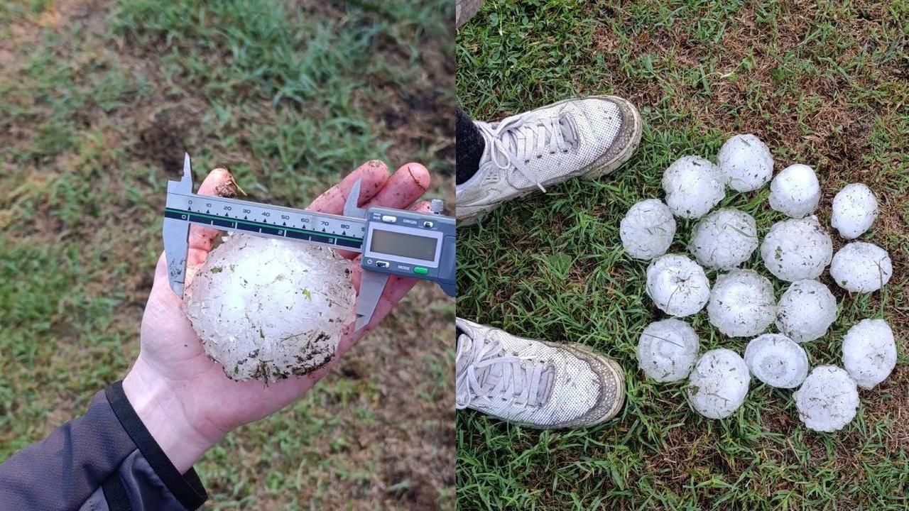 Grandine nel Ferrarese, chicchi fino a 9 centimetri: danni a case, auto e coltivazioni