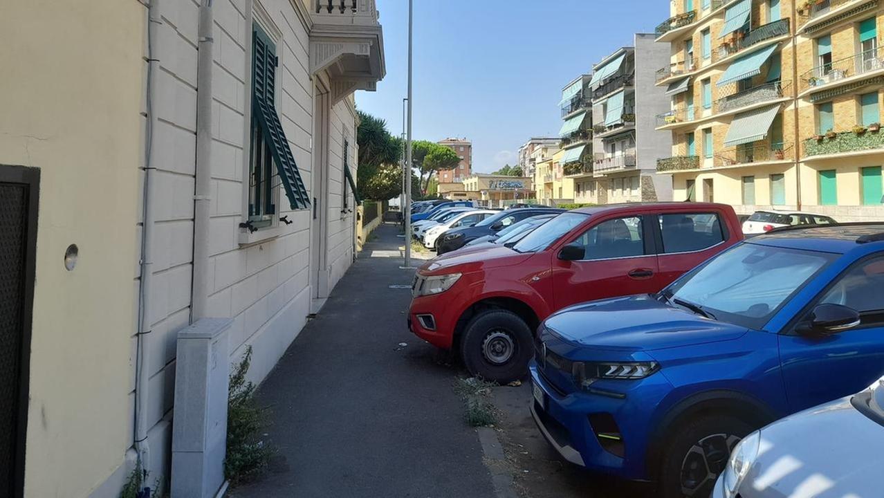 Una veduta di via Tiberio Scali