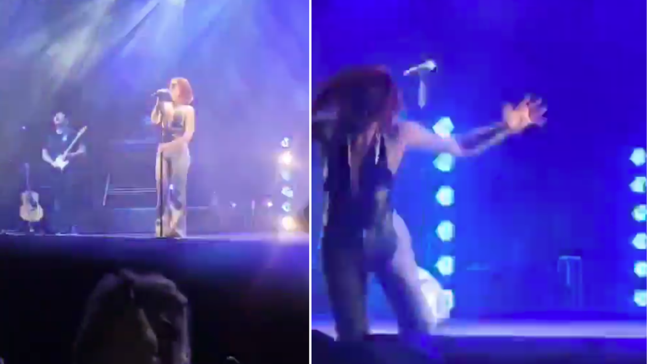 Incidente per Noemi durante un concerto, la cantante cade dal palco e finisce all’ospedale: spettacolo annullato - Cosa è successo
