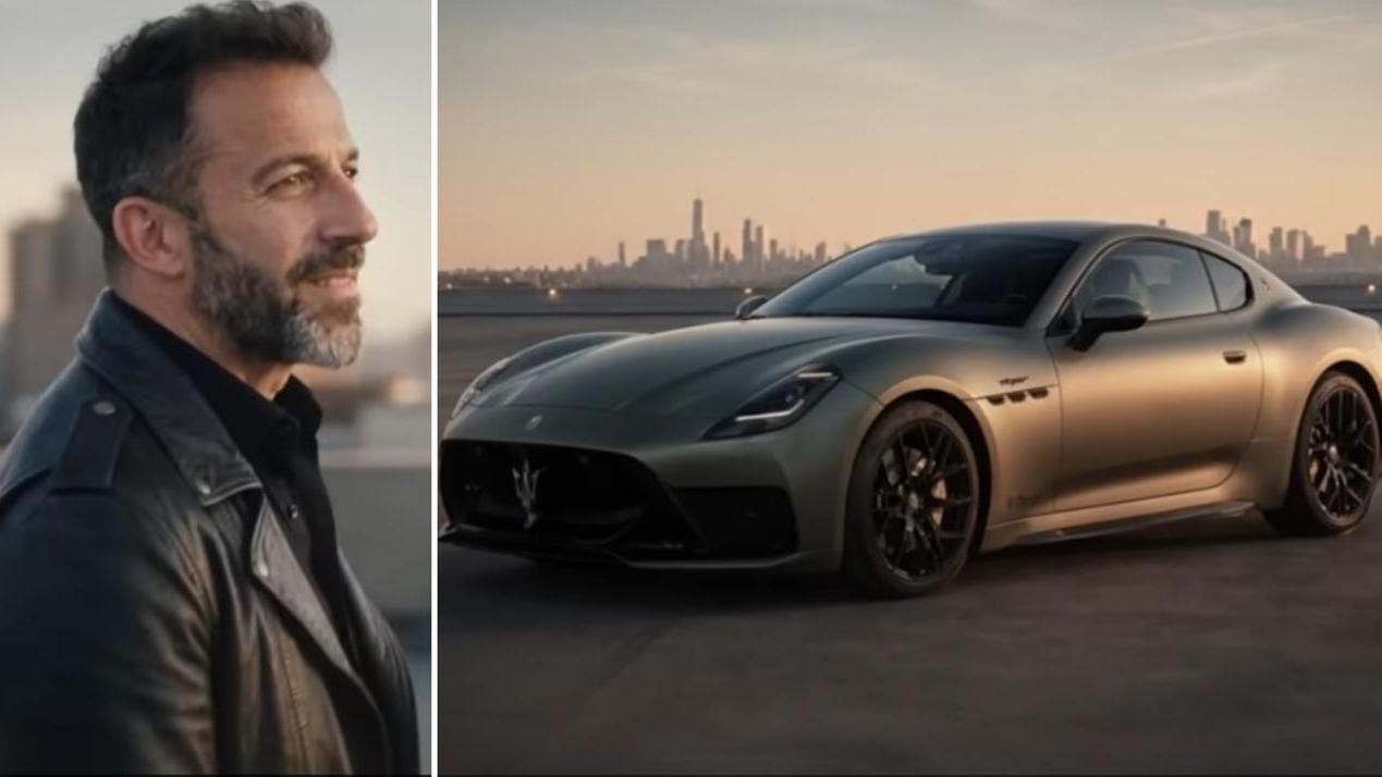 Del Piero e la Maserati GranTurismo a New York (frame video Maserati)