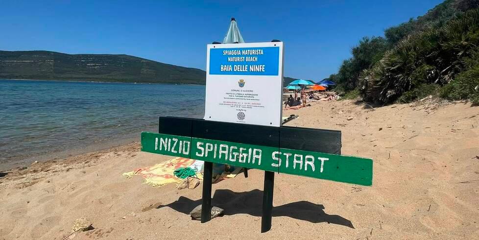 Alghero, naturisti sconfinano a Porto Conte: tensioni e intervento della polizia locale