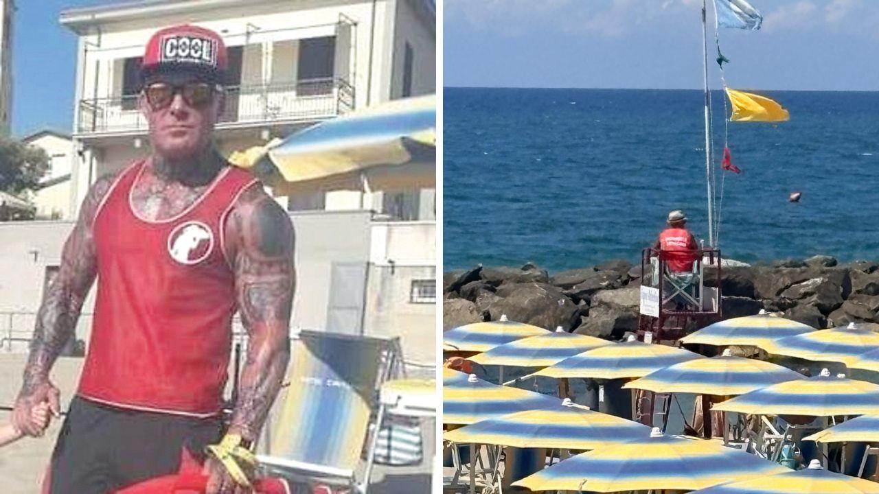 
	Mirko Castelli e la postazione dei bagnini al bagno Arlecchino di Marina di Pisa

