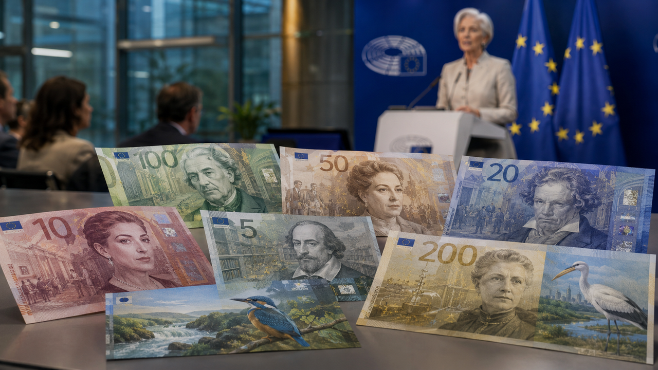 L’euro cambia volto: la Bce svela i dieci progetti per le nuove banconote
