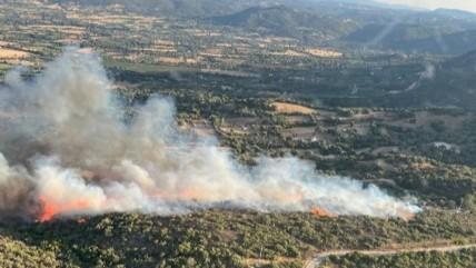 Olbia, incendio alle pendici di Monte Pino: intervengono due Canadair e tre elicotteri