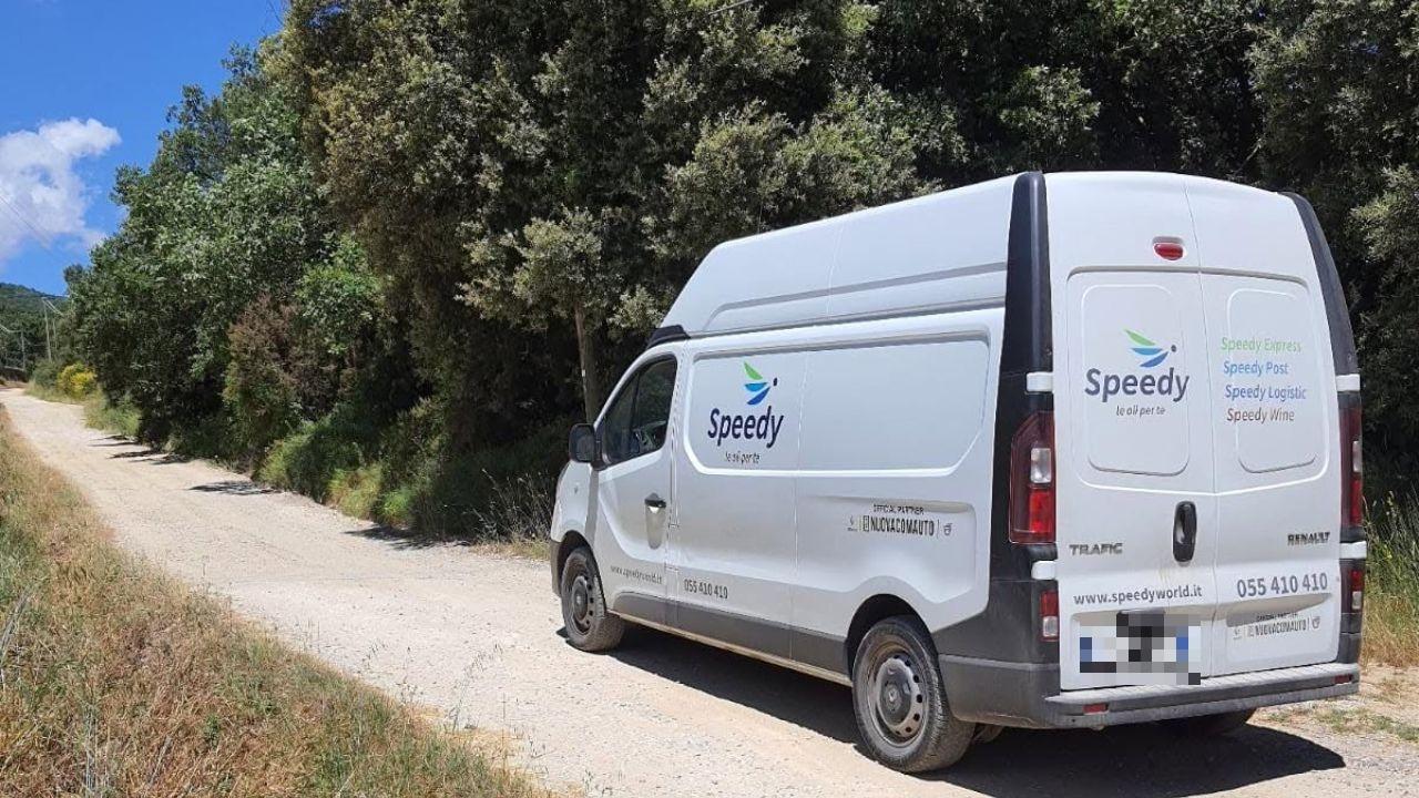 
	Un furgone della Speedy, azienda che si occupa di logistica e trasporti (foto d&rsquo;archivio)

