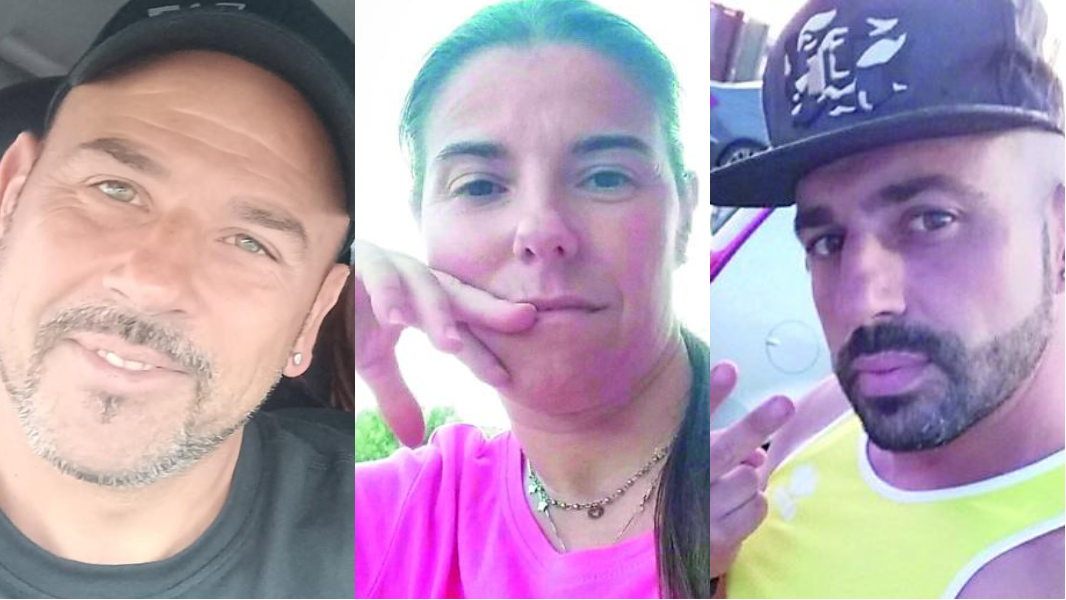 
	Da sinistra Andrea Pintus (la vittima), Michela Rubiu e Alessandro Pintus (assassino reo confesso)

