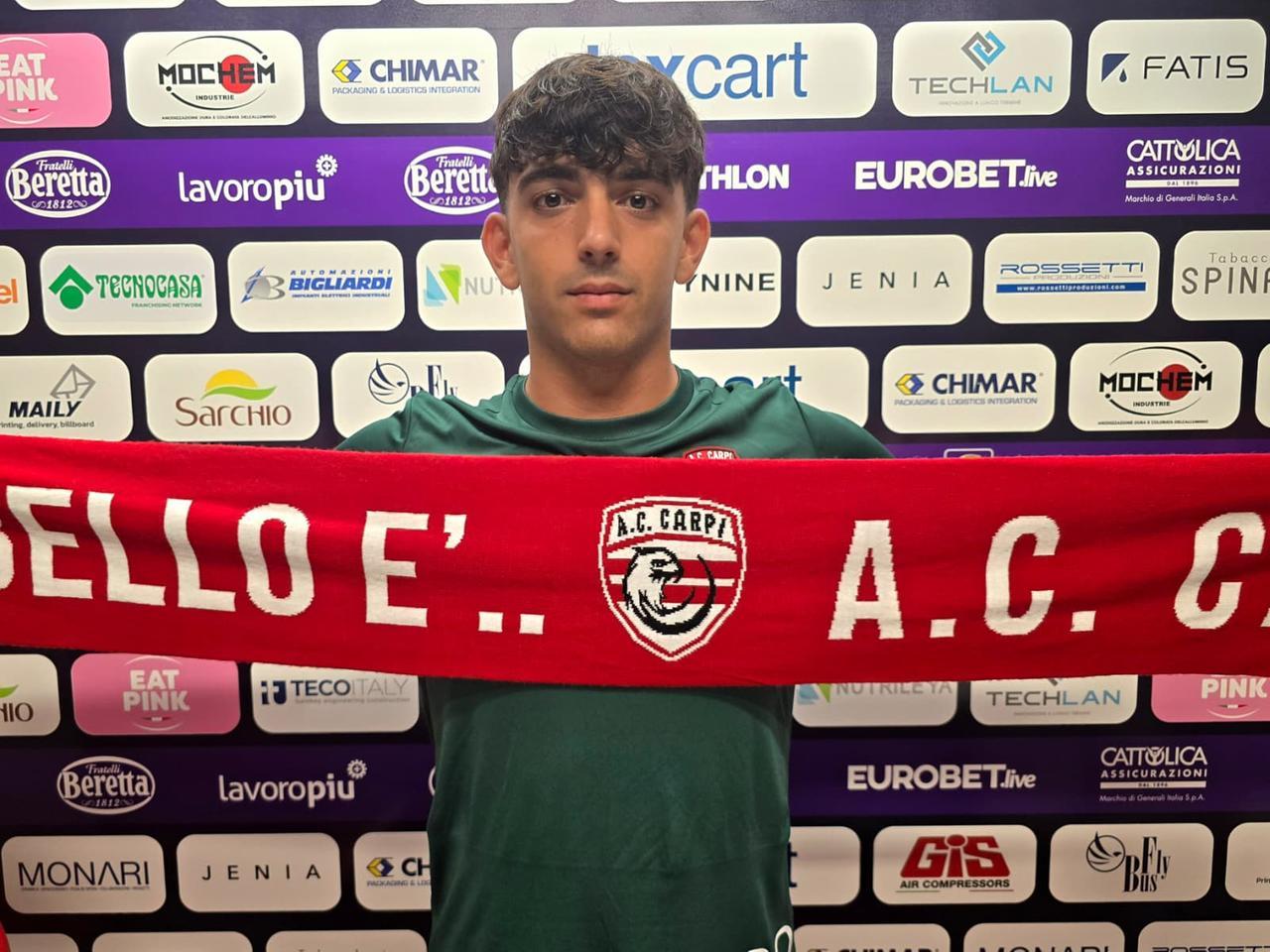 
	Il nuovo portiere biancorosso Tito Gasperini arriva dal Bologna

