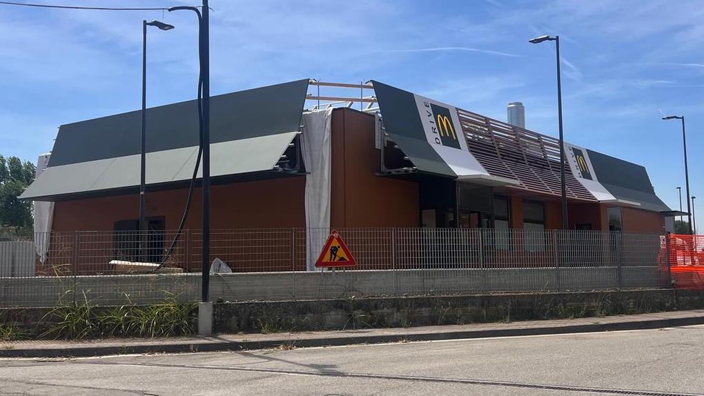 Lavori in corso per il nuovo McDonald's ad Appalto di Soliera