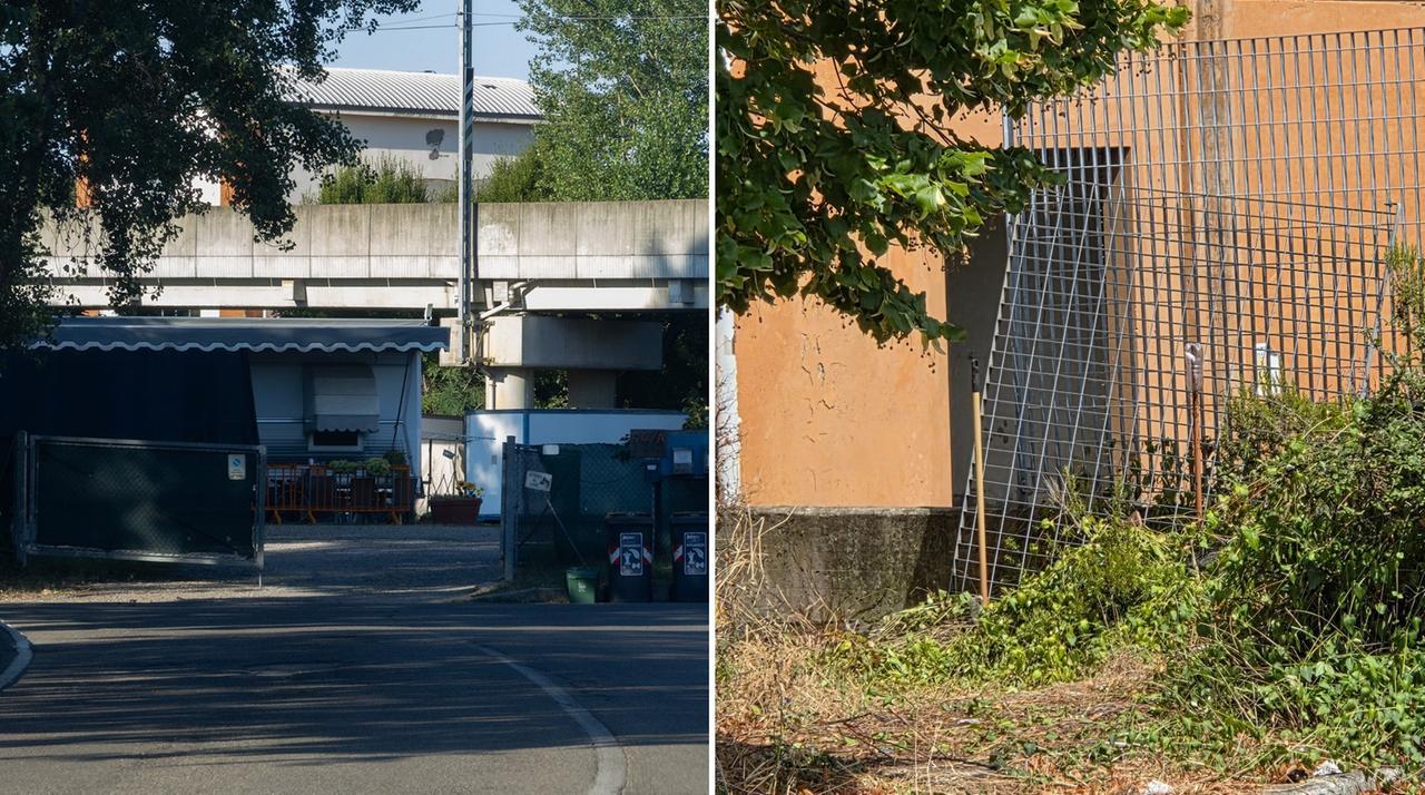 
	L'area nomadi in via Divisione Acqui e la recinzione rimossa

