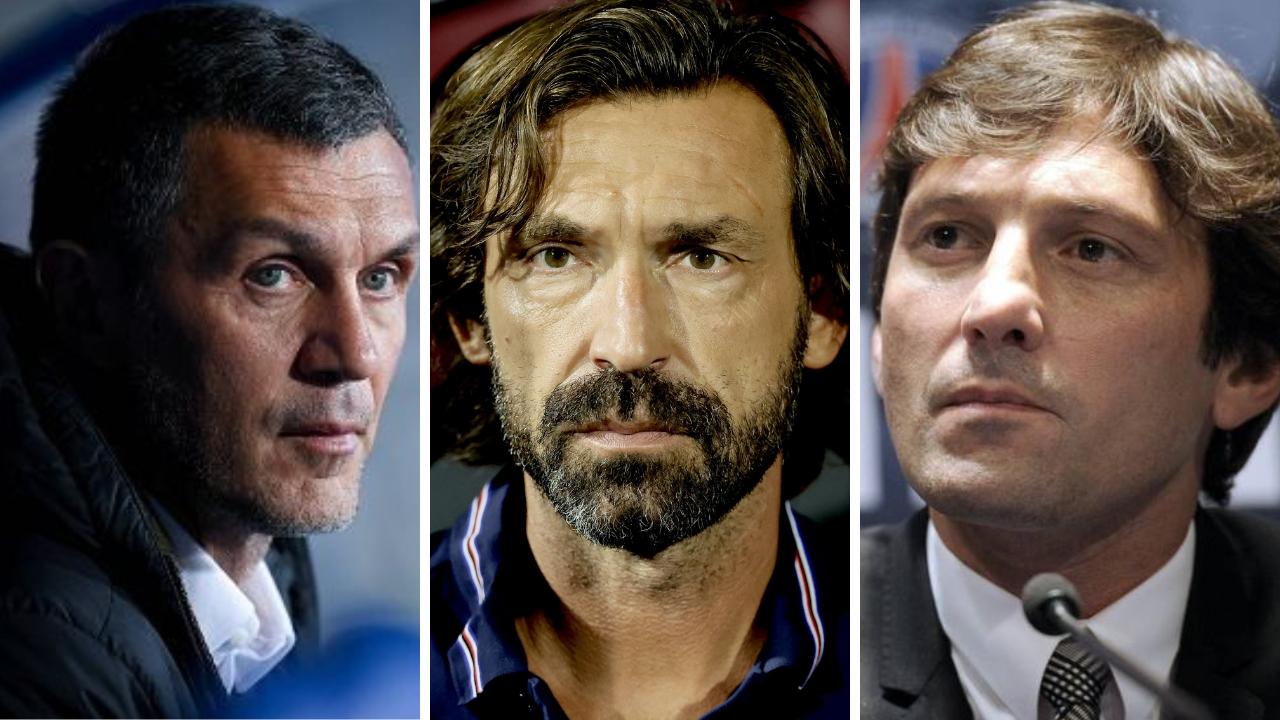 Paolo Maldini, Andrea Pirlo e Leonardo 
