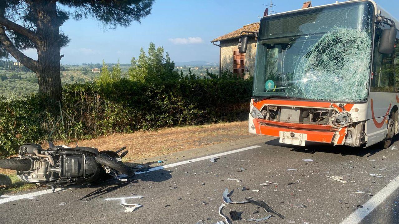 I mezzi coinvolti nell'incidente