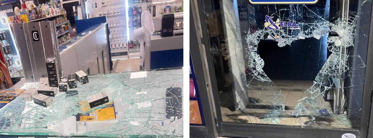Elba, furto con spaccata da Euronics: ladro scappa con otto cellulari