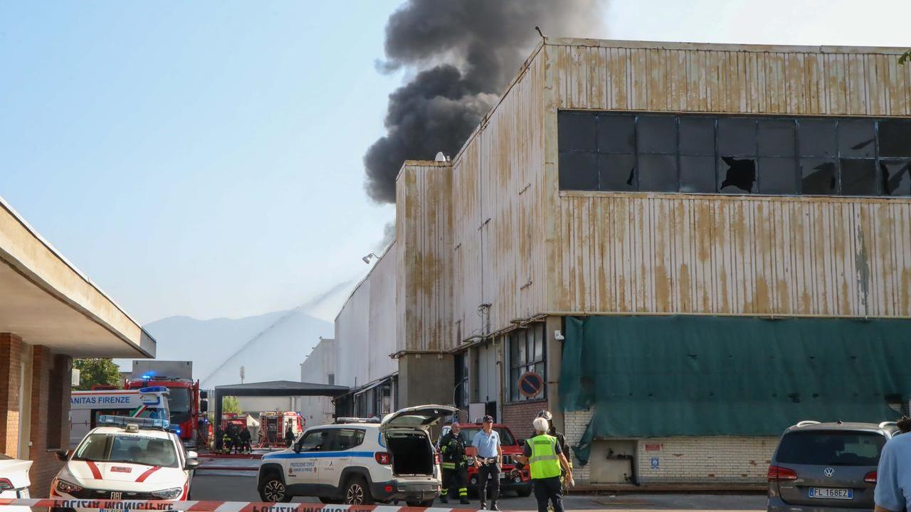 L'incendio all'Osmannoro