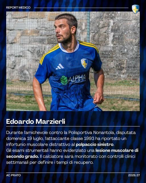 
	Edoardo Marzierli, centravanti del Prato

