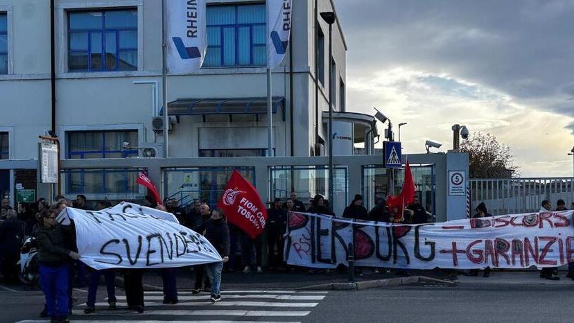 Una protesta dei lavoratori