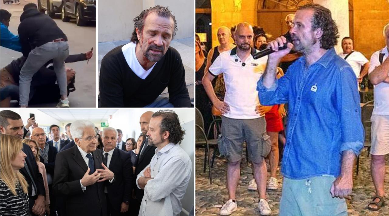 L’eroe Luca Signorelli cacciato dalla fiaccolata-comizio per Monica Esposito: «La destra mi insulta, prima ero il suo idolo»