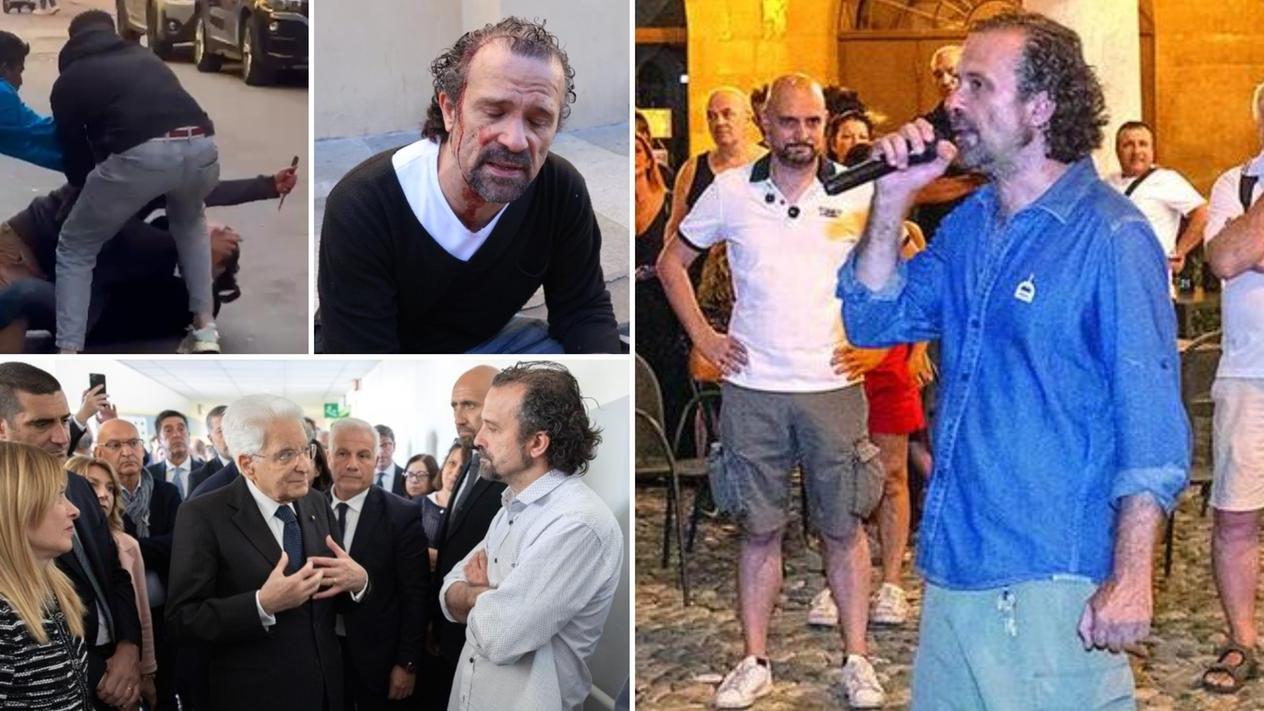L’eroe Luca Signorelli cacciato dalla fiaccolata-comizio per Monica Esposito: «La destra mi insulta, prima ero il suo idolo»