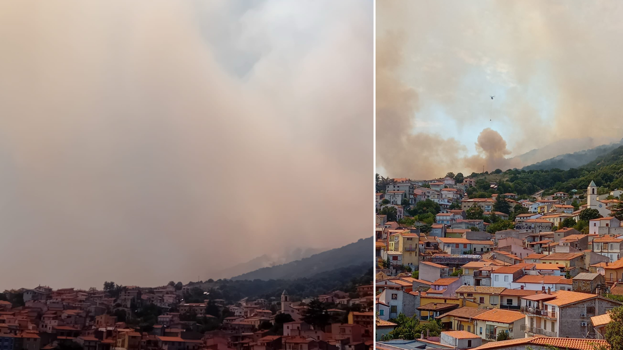 Un’altra giornata di fuoco in Sardegna, vasti incendi nel Sassarese e nel Nuorese: in azione SuperPuma e Canadair