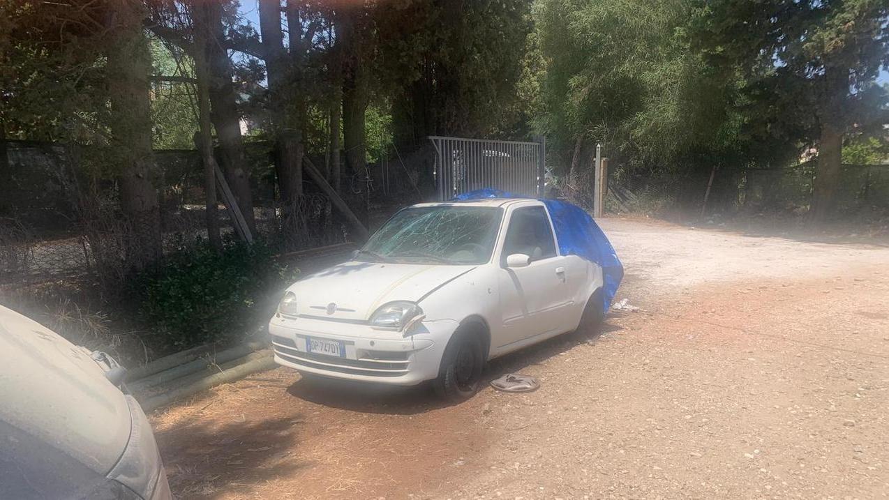 L'auto presa di mira