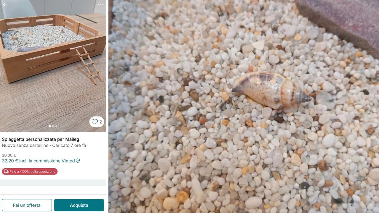 Porta a casa la sabbia, ci fa una spiaggetta per le bambole e poi la mette in vendita: «Presa in Sardegna» – L’annuncio online