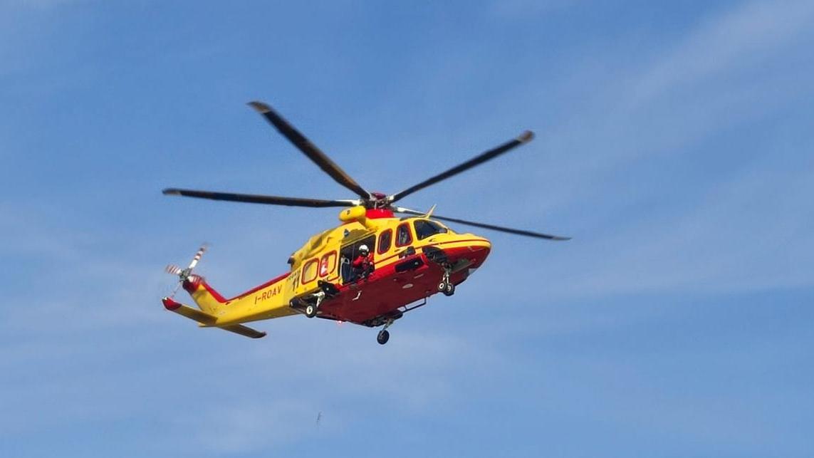 Un elisoccorso in azione